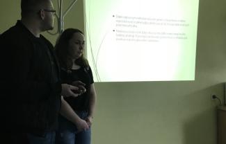 Zajęcia dydaktyczne, studenci III roku dietetyki w Oddziale Wewnętrznym: autor zdjęcia opiekun grupy z ramienia Uczelni